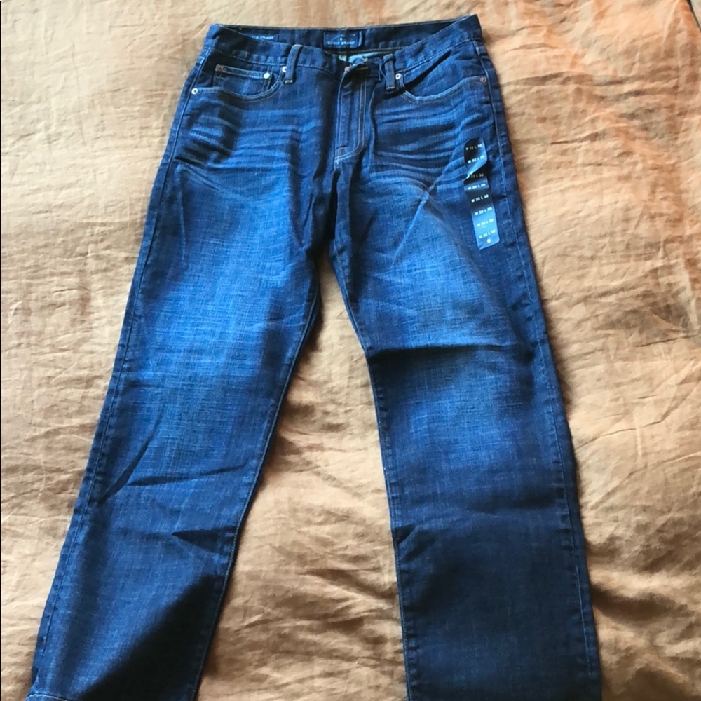 Luck Brand Straight Fit Dark Wash Jeans